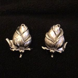 Vintage Trifara Rosebud earrings